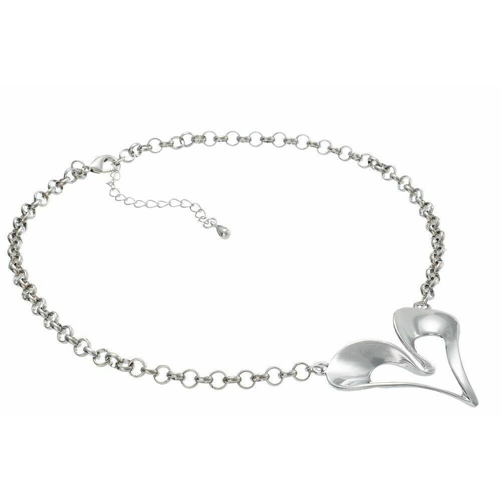 Designer inspired polished heart pendant-0