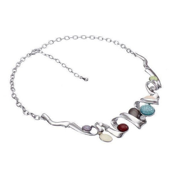 Exclusive premium range multi-coloured different stones necklace-0
