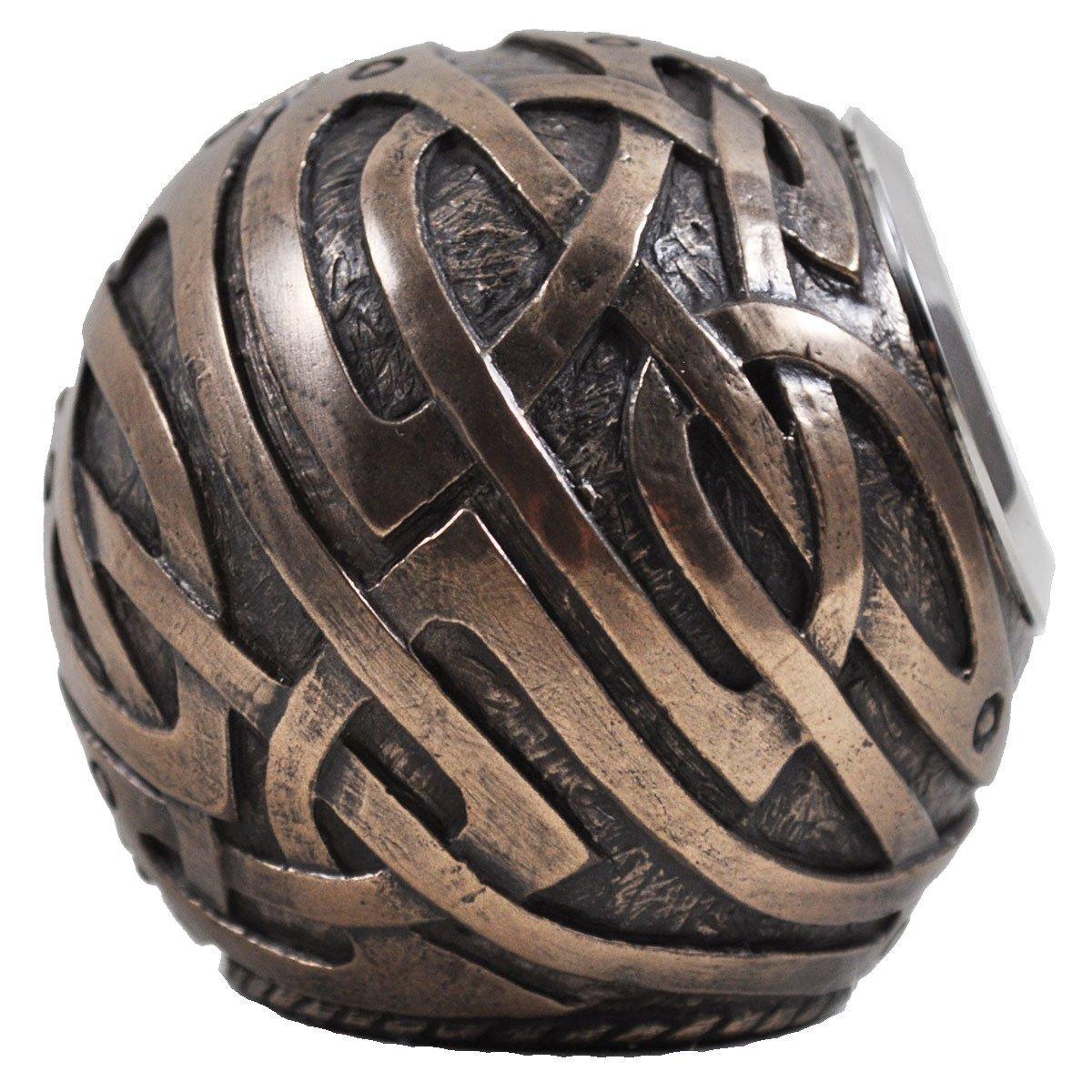 Metal free standing Celtic Style Ball Clock-2