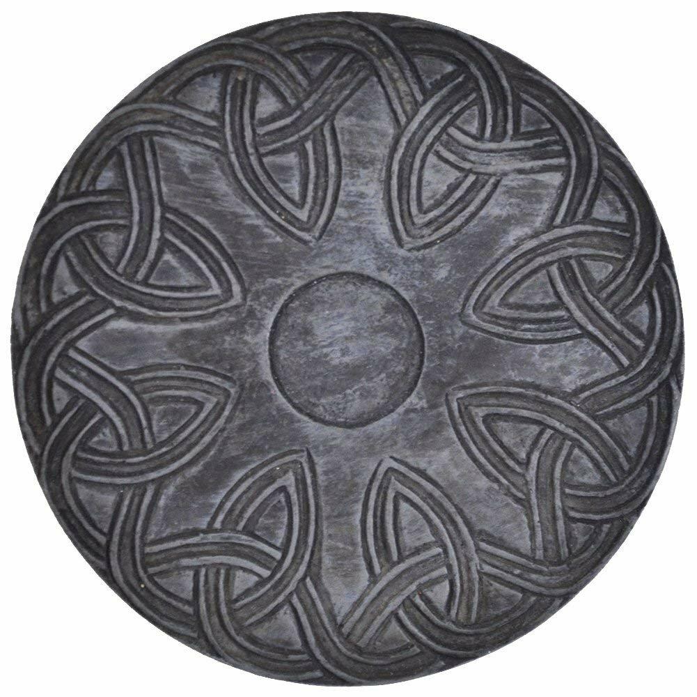 Set of Six Hand Painted Round Celtic Design Table Or Desk Coasters-4