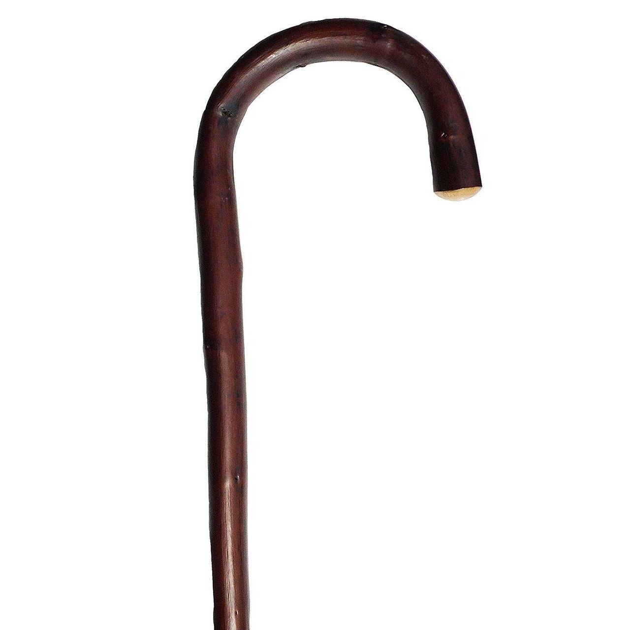 The Online Bazaar Lightweight Gentlemen's Chestnut Crook Walking Stick-0