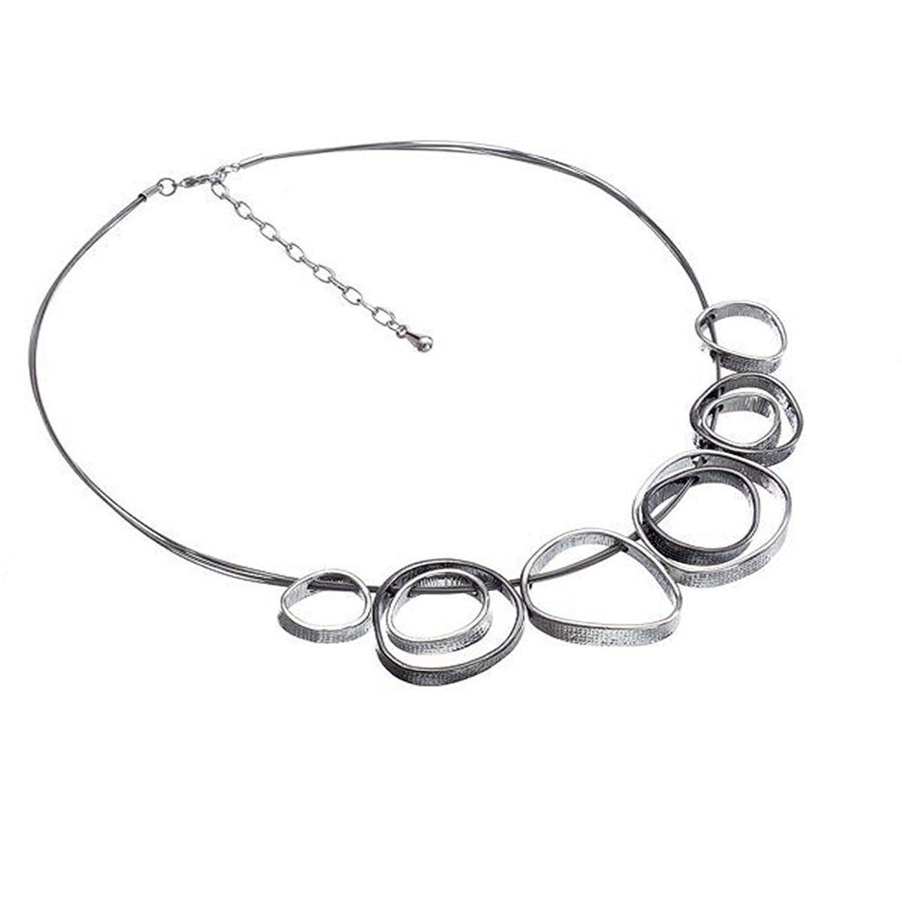 Premium range, contemporary, two-tone necklace.-0