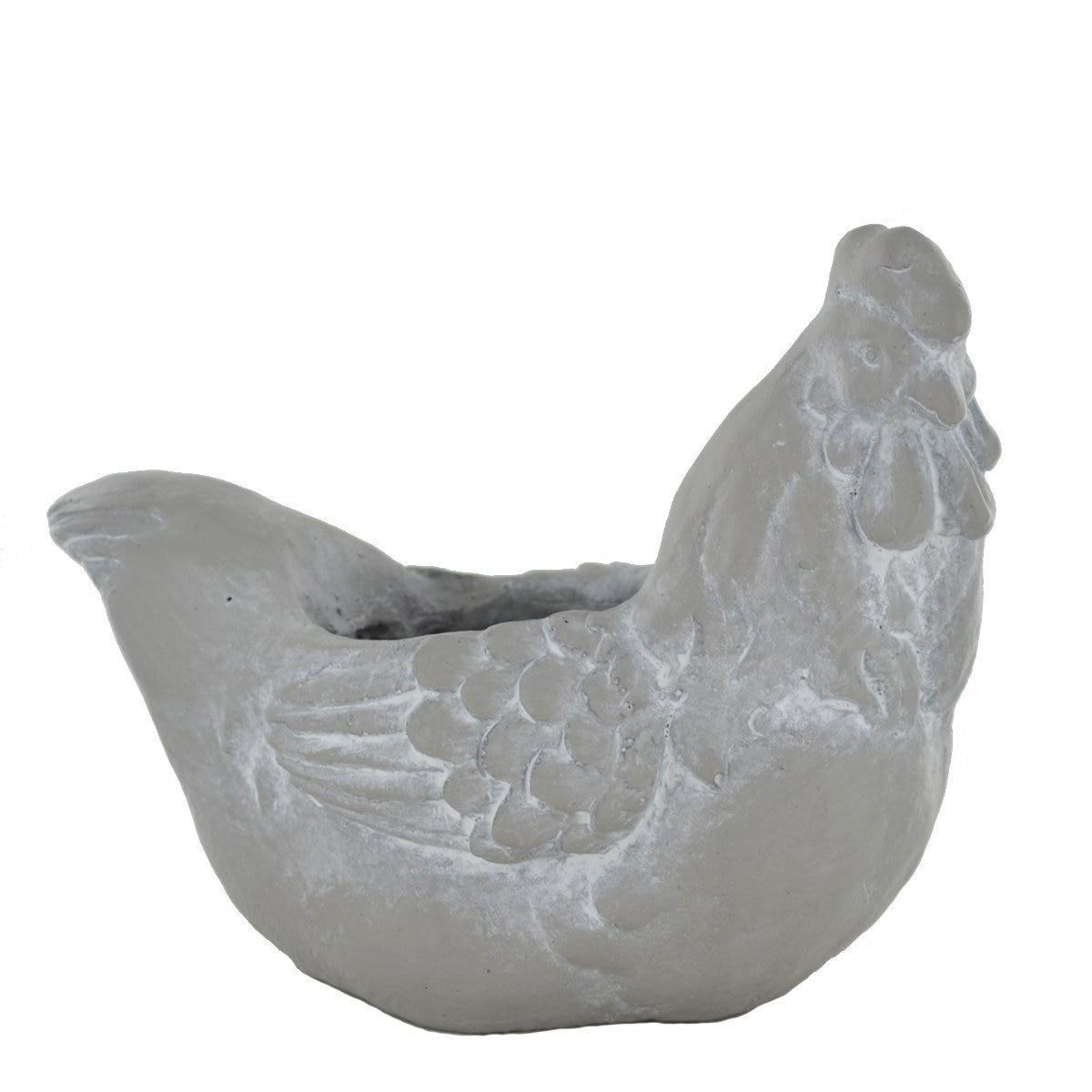 The Online Bazaar A Charming Chicken garden planter/Ornamental planter/Flower pot-0