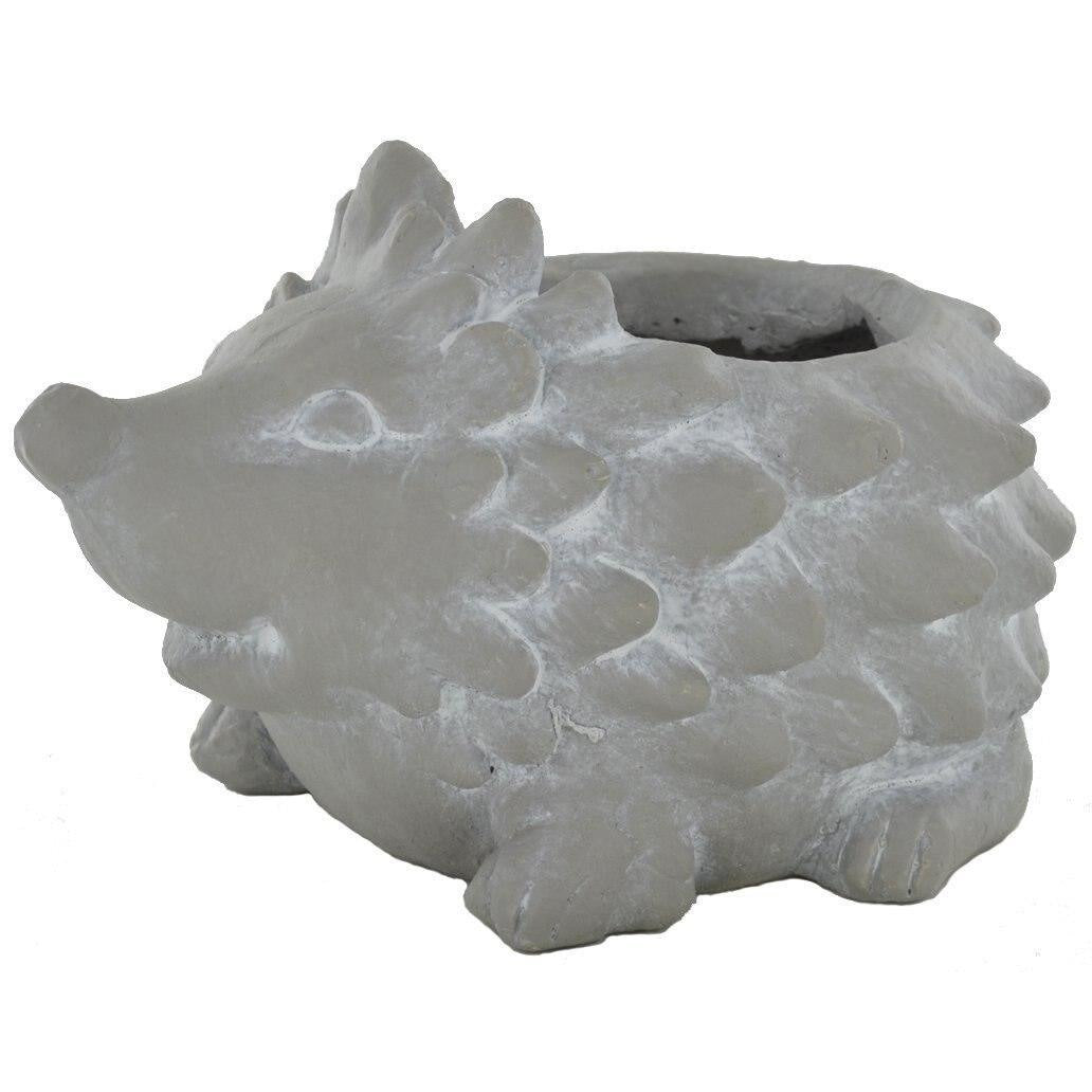 The Online Bazaar A happy hedgehog garden planter/Ornamental planter/Flower pot-0