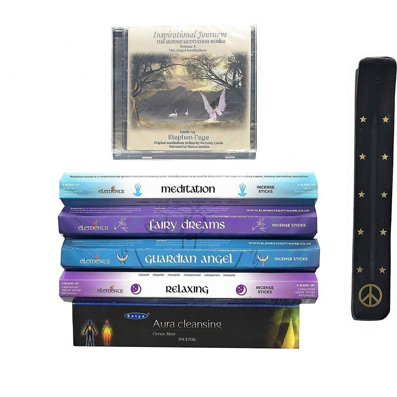 Meditation Set-Music for Meditation CD, Various Incenses and ash Catcher for Beginner to More Experienced.-0