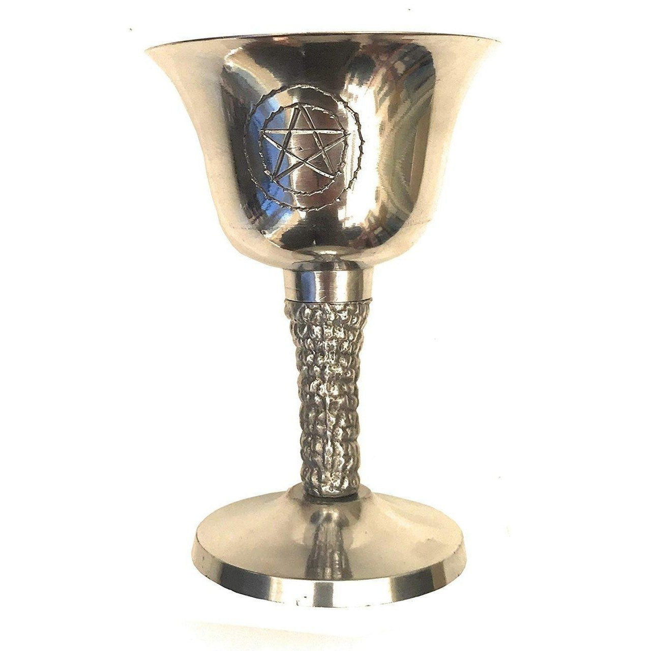 Metal Pagan Pentagram Symbol Goblet/Chalice.-0