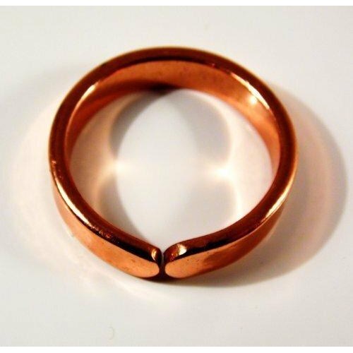 Ladies Lace Design Magnetic Copper Bracelet and Smooth Finish Magnetic Ring Set-3