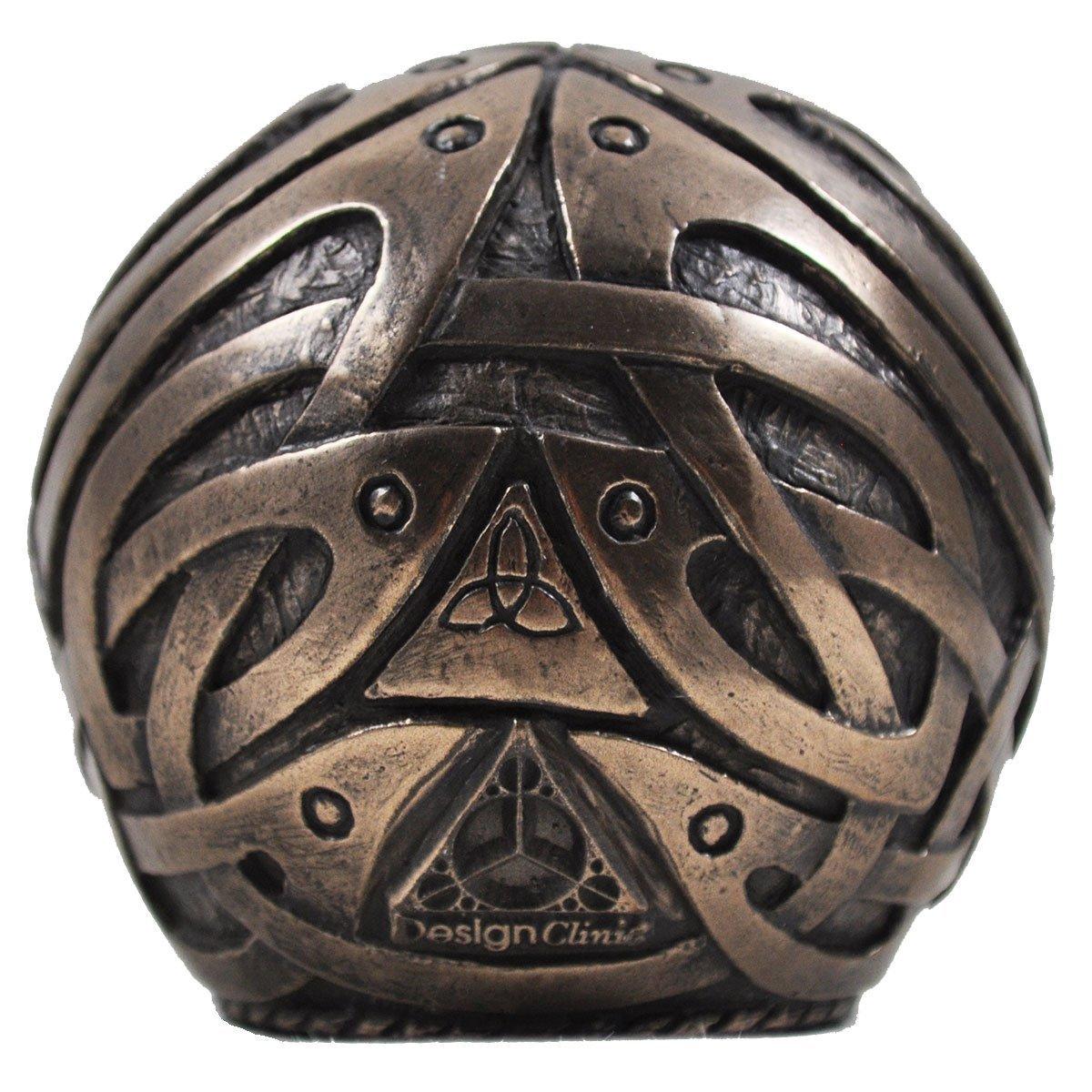 Metal free standing Celtic Style Ball Clock-3