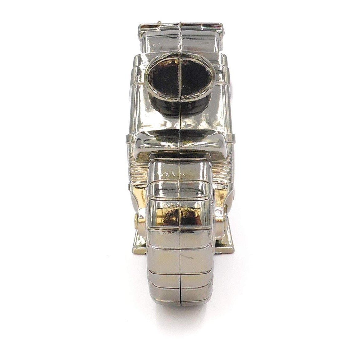 Metal Effect Motorbike Quartz Alarm Clock-2