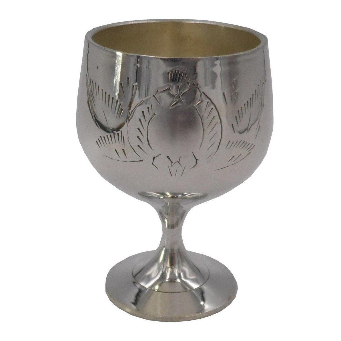 Silver Plated Mini Brandy Spirits Goblets Cups in Velveteen Gift Box-4