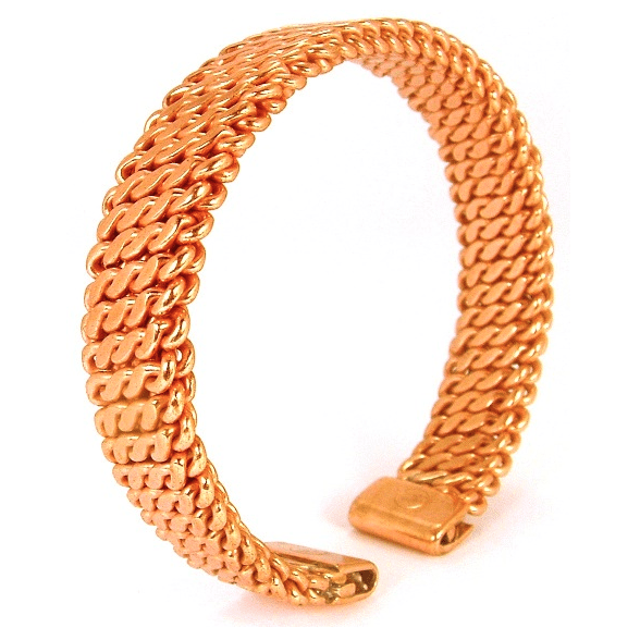 Magnetic Woven Solid Copper Bracelet-0