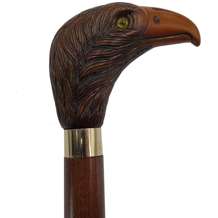 eagle head walking stick-1