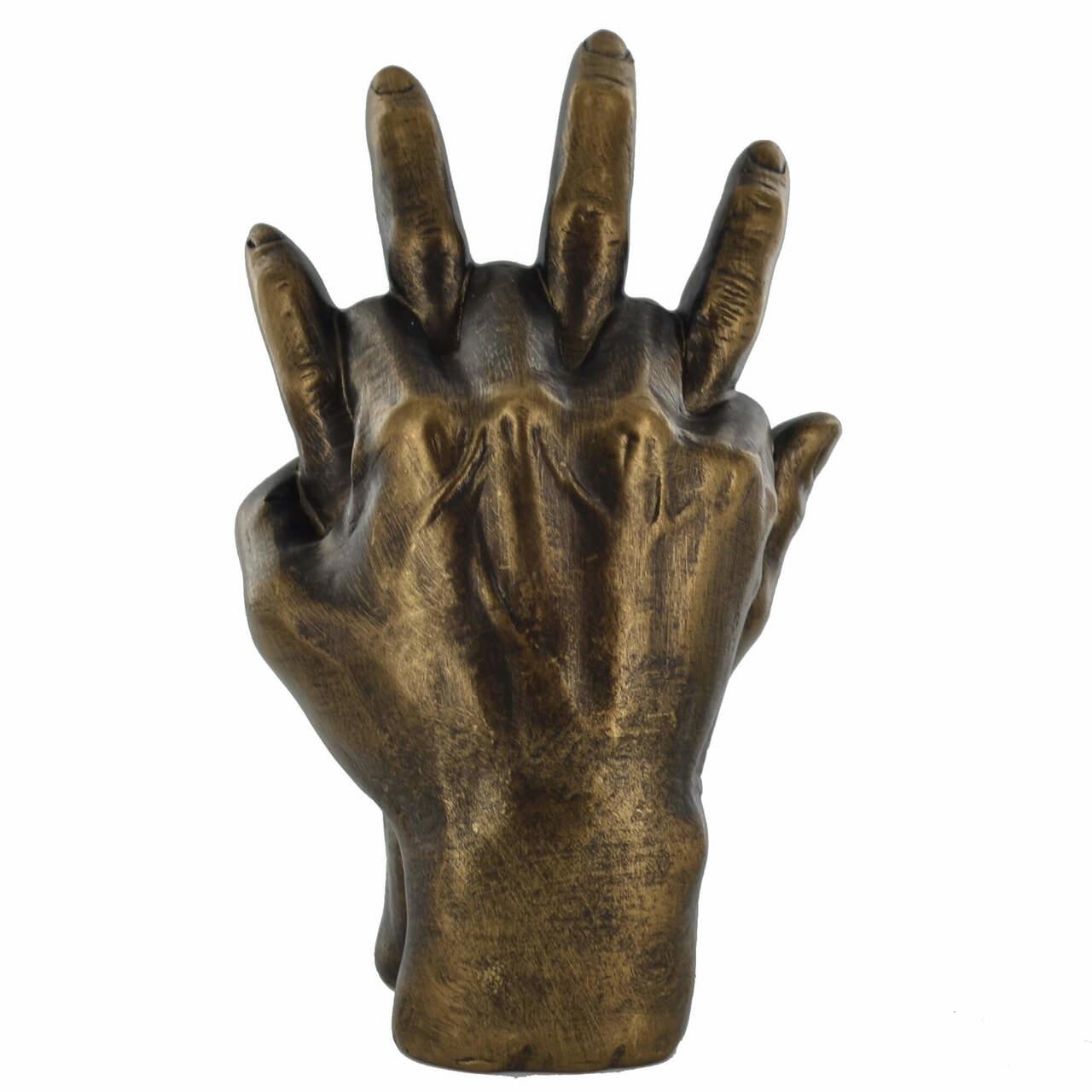 Lovers Holding Hands Sculpture Bronze Effect Anniversary Engagement Wedding Gift-2