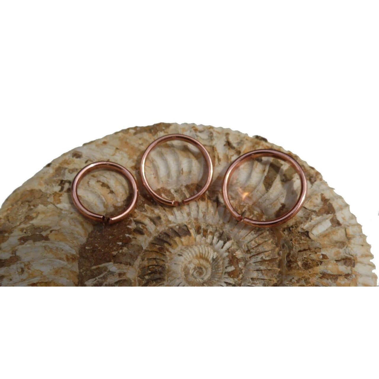 100%Pure Non-Magnetic Solid COPPER RING Healing Arthritis Pain Relief in 3 sizes-0