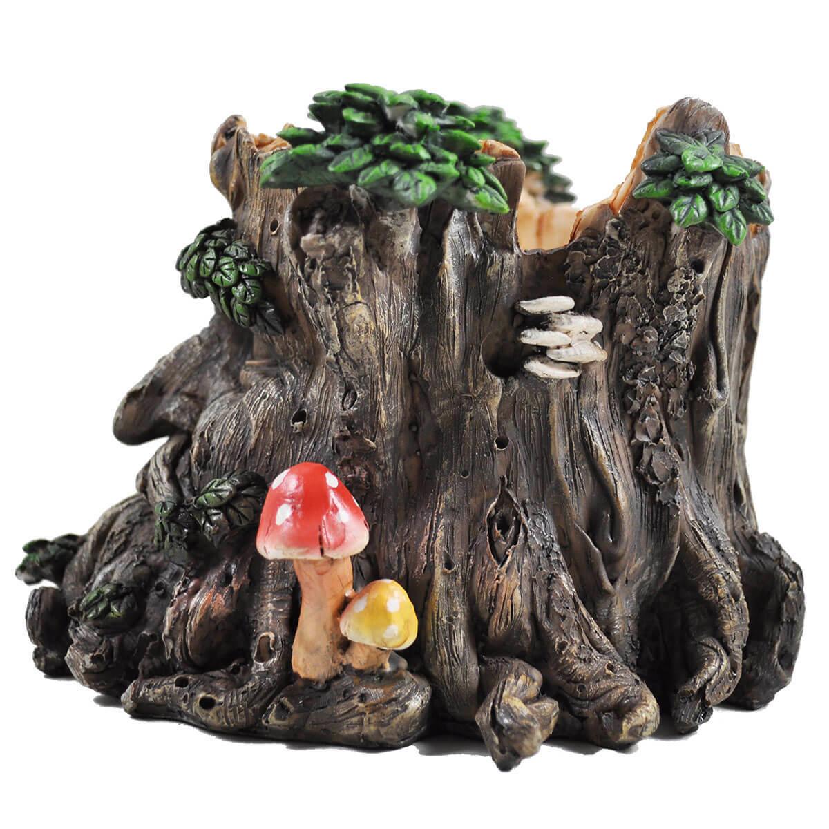 Tree Ent Face Plant Pot Holder Greenman Decorative Garden Myth Sculpture Planter-2