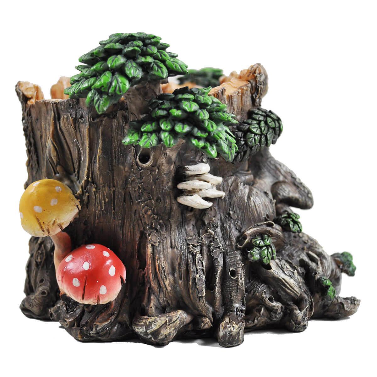 Tree Ent Face Plant Pot Holder Greenman Decorative Garden Myth Sculpture Planter-3