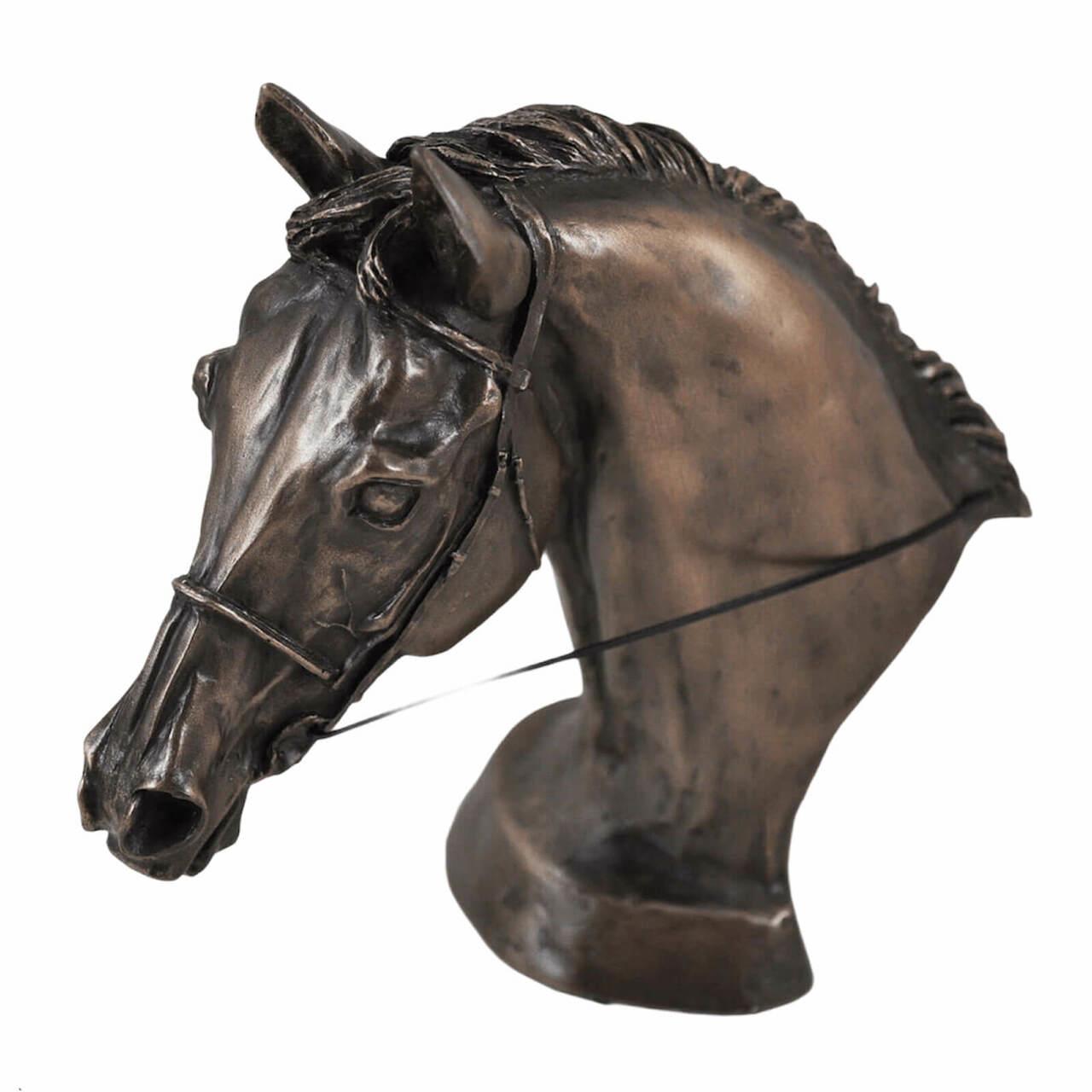 Equestrian Harriet Glen Cold Cast Bronze Resin Horse Sculpture Statue Ornament.-3
