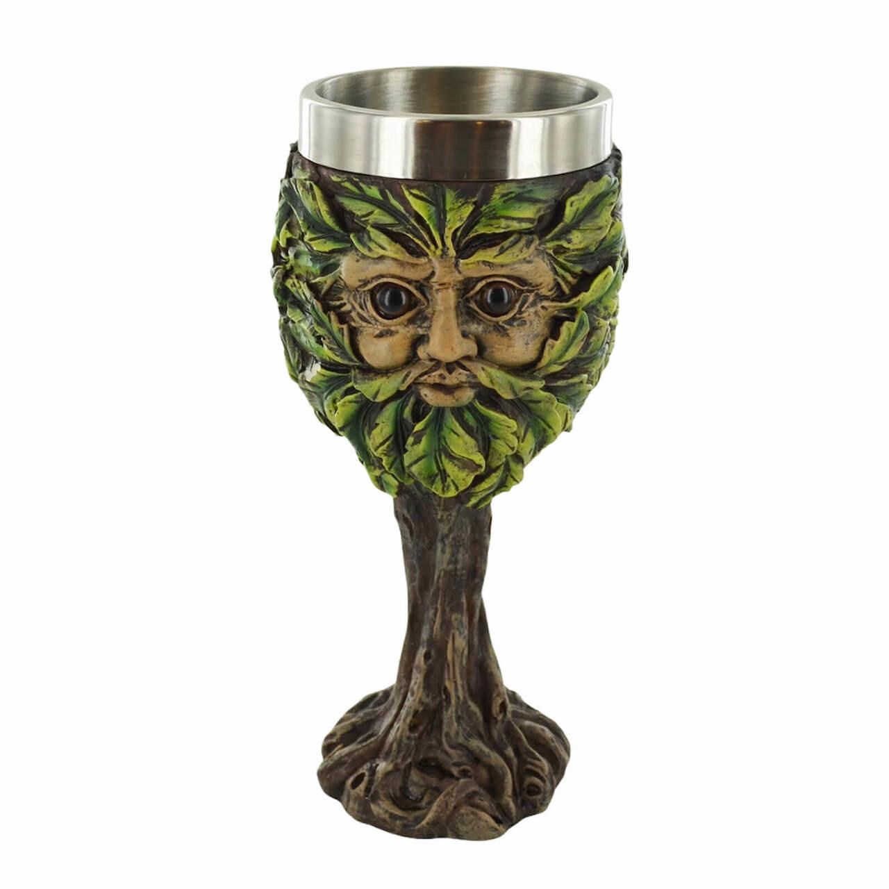 Greenman Goblet Incredibly Detailed Drinking Cup or Altar Ornament for Fantasy & Magic Fans-2