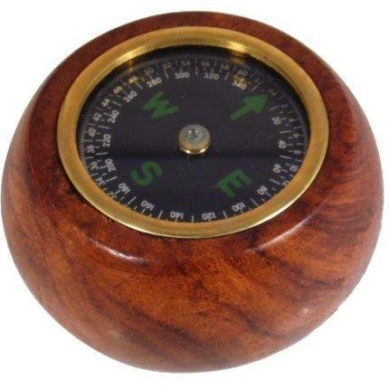 Antique style reproduction hand held floating compass-0