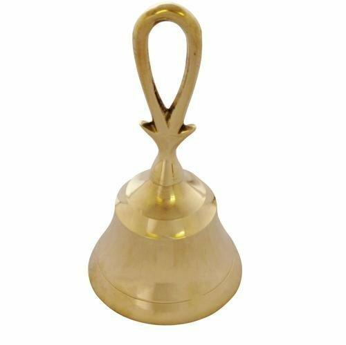 Brass Altar/Hand Bell for Pagan/Wiccan Rituals and Rites for Summoning God/Goddess.-0