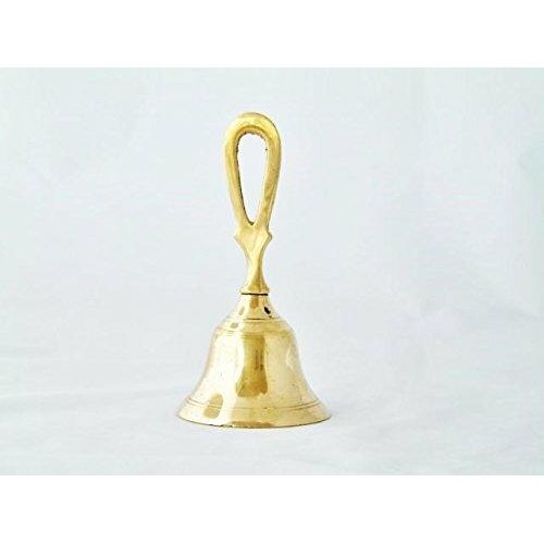 Brass Altar/Hand Bell for Pagan/Wiccan Rituals and Rites for Summoning God/Goddess.-1