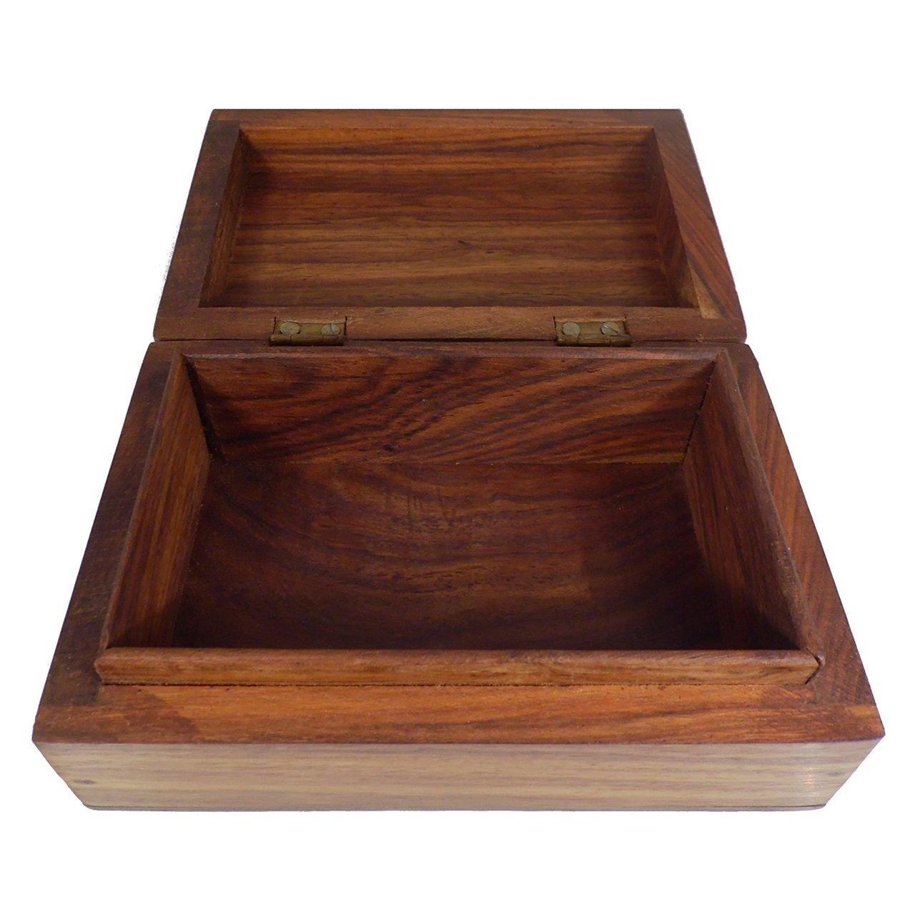 Carved Celtic Design Wooden Box- for jewellery, keepsake's tarot cards or trinkets.-2