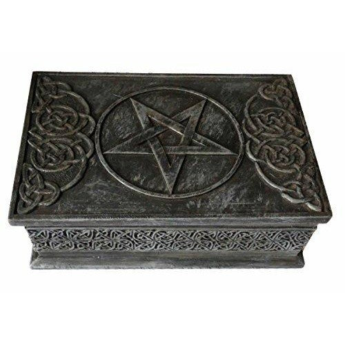 Celtic engraved design pentagram box-1