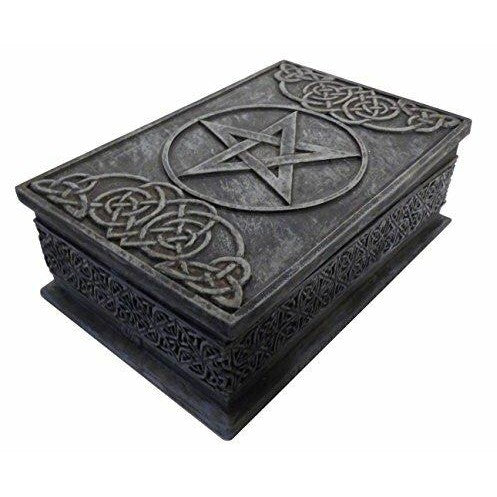 Celtic engraved design pentagram box-3