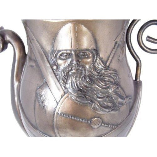 Stunning Bronze colour Viking Ship Longboat Goblet Chalice-0