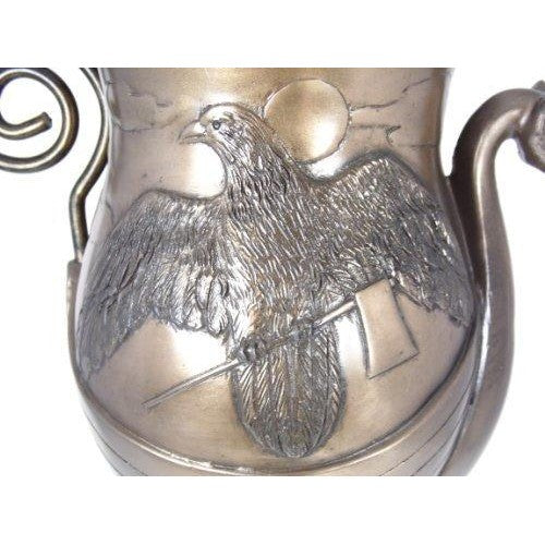 Stunning Bronze colour Viking Ship Longboat Goblet Chalice-1