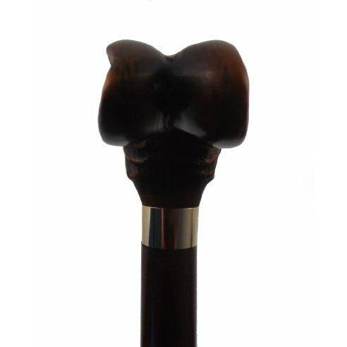 Hare Head Formal Collector Ambulists Victorian Edwardian Era Novelty Walking Cane Stick-2