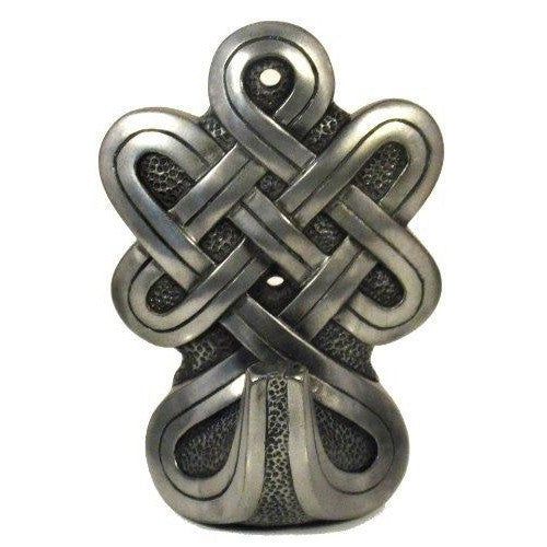 Set of Three Silver Finish Cold Cast Bronze Celtic Knot Hooks Set-1