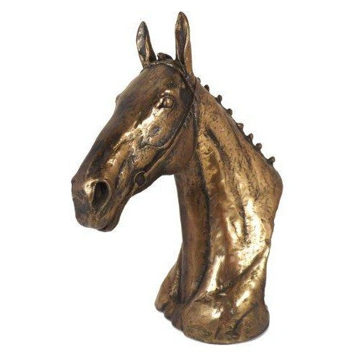 Hunter Chaser Horse Head in Cold Cast Bronze-3