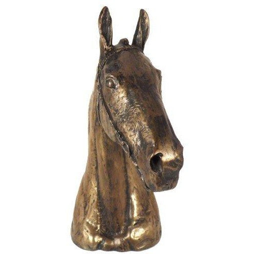 Hunter Chaser Horse Head in Cold Cast Bronze-0