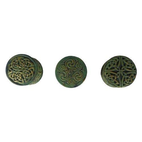 Set of three Celtic design T-Light Round Boxes.-1