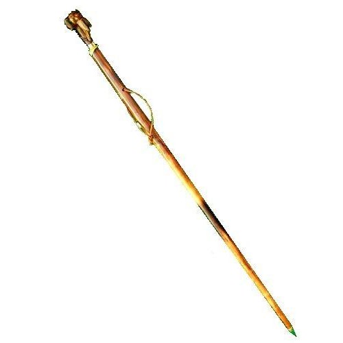 Brown Gundog with Game Walking Stick/Pole with Wrist Loop.-2