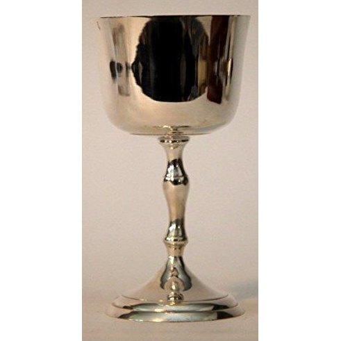 Silver Plate Chalice Goblet for Pagan Wiccan rituals-0