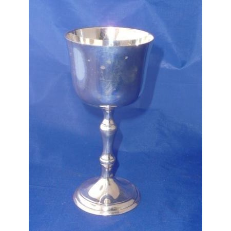 Silver Plate Chalice Goblet for Pagan Wiccan rituals-1