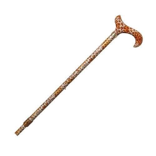 Amur Leopard Pattern Height Adjustable Derby Handle Walking stick /Cane/ Fashion Accessory-1
