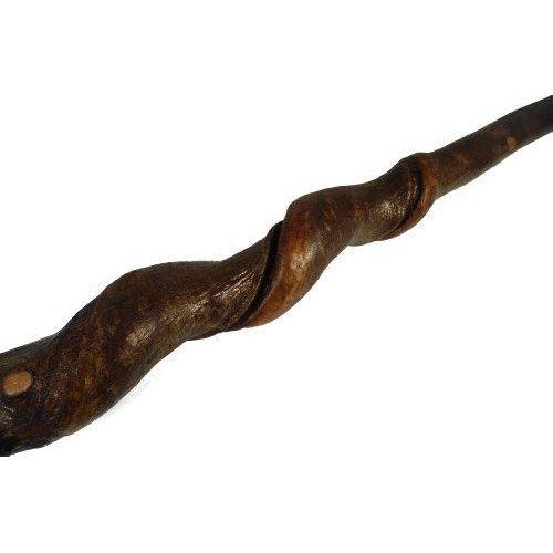 Stag/Deer Antler Thumbstick Hiking Trekking Staff with Natural Occurring Spiral Staff with free wrist loop-1