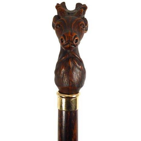 Deer Stag with Antlers Walking Cane Stick-2