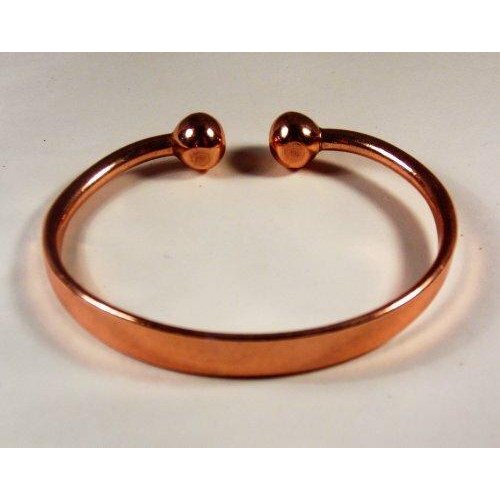 Unisex Magnetic Copper Therapy Torque Bracelet and Magnetic Copper Plain Ring set-2