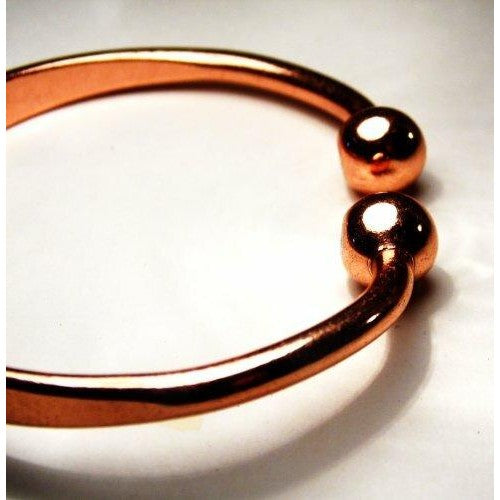 Unisex Magnetic Copper Therapy Torque Bracelet and Magnetic Copper Plain Ring set-4
