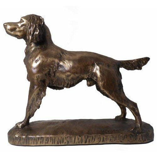 Beautifully Carved Cold Cast Bronze Springer Spaniel statue/Ornament-0