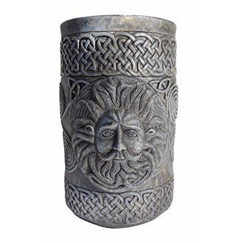 Bearded Celtic Man Cup/Pot with Engraved Celtic Design-1