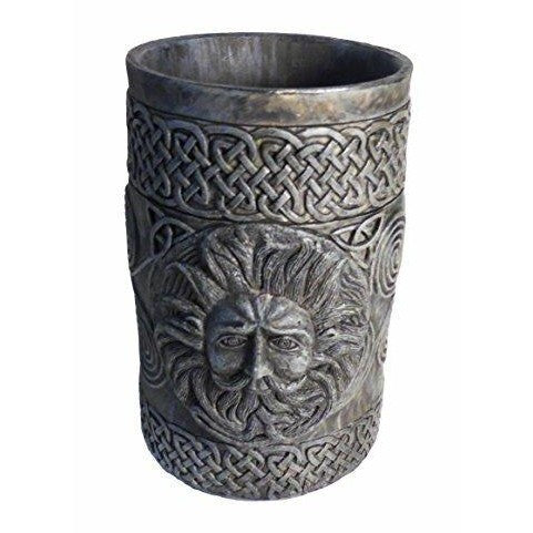 Bearded Celtic Man Cup/Pot with Engraved Celtic Design-0