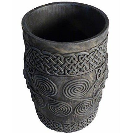 Bearded Celtic Man Cup/Pot with Engraved Celtic Design-2