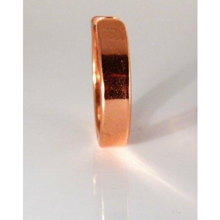 Richly Coloured Magnetic Copper Twisted Plait Bracelet with Smooth Effect Magnetic Copper Ring Set-0