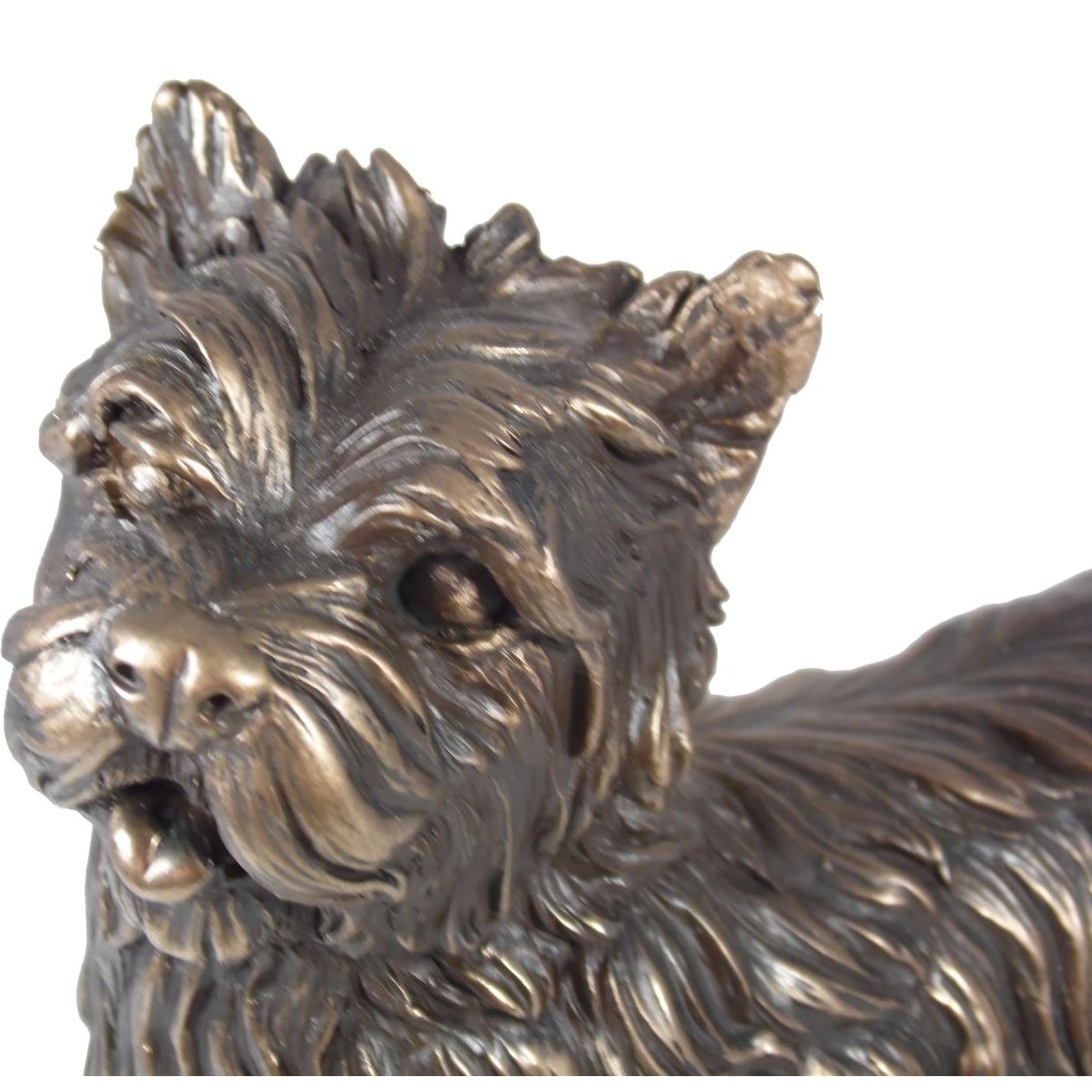 West Highland Westie Terrier Dog Cold Cast Bronze Statue-3