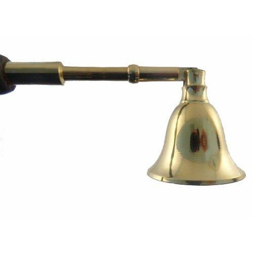 Brass Candle Snuffer with Wood handle-1